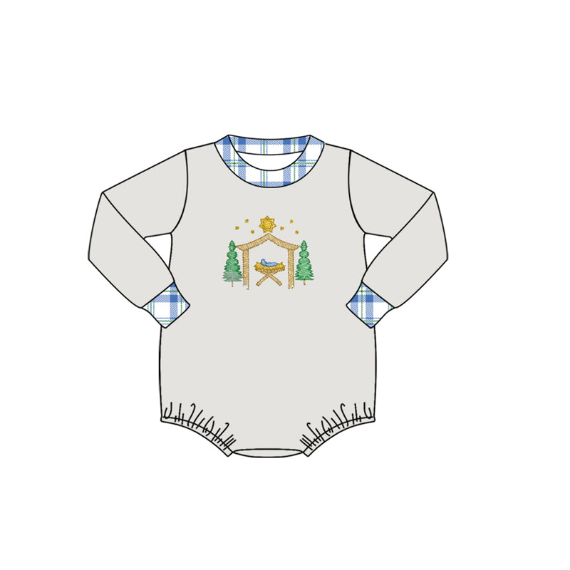 LR1224 Christmas Cute Long sleeve cute baby long sleeve kid rompers