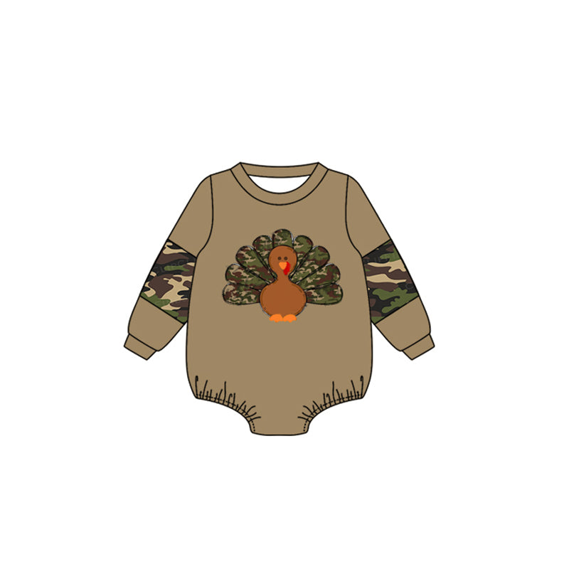 LR1240 Turkey Cute Long sleeve cute baby long sleeve kid rompers