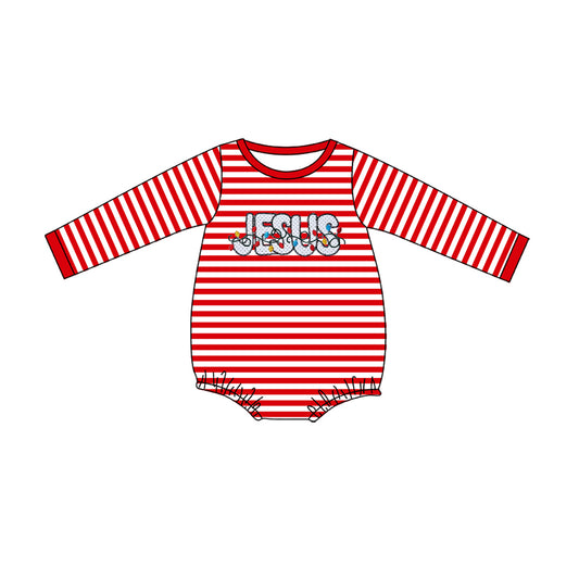 LR1243 Boy Red Cute Long sleeve cute baby long sleeve kid rompers