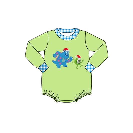 LR1247 Green Cute Long sleeve cute baby long sleeve kid rompers