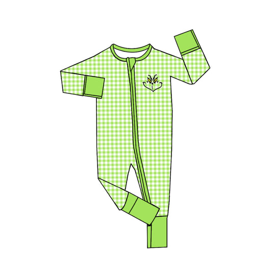 LR1251 Green Cute Long sleeve cute baby long sleeve kid rompers