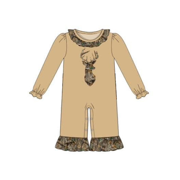 LR1267 Deer Cute Toddler Long sleeve cute baby long sleeve kid rompers