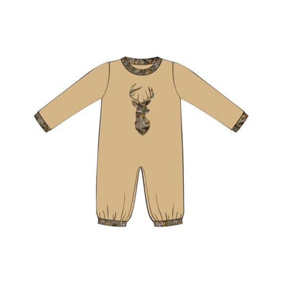 LR1268  Deer Cute Toddler Long sleeve cute baby long sleeve kid rompers