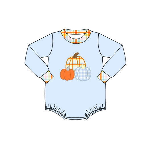 LR1270 Blue Cute Toddler Long sleeve cute baby long sleeve kid rompers