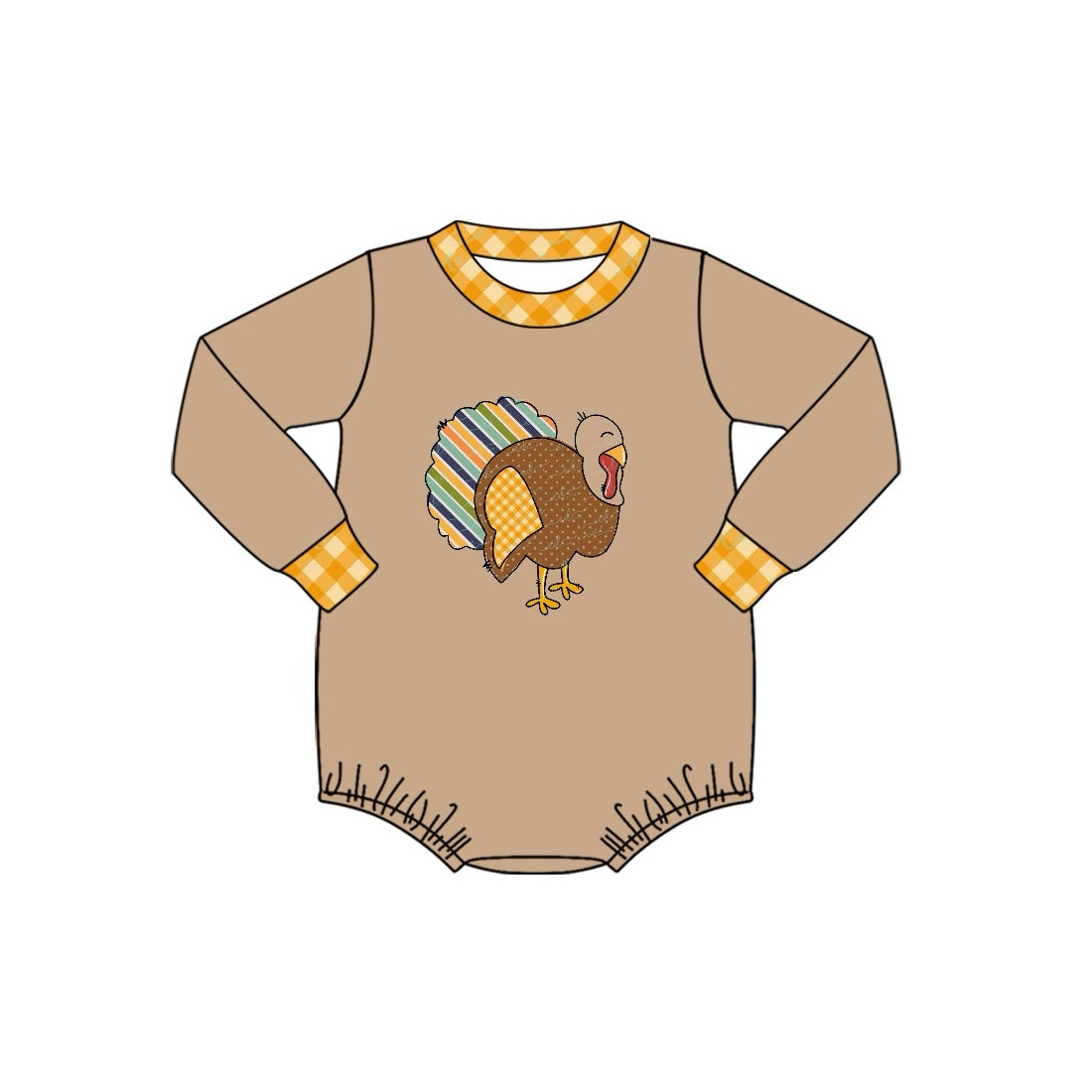 LR1272 Boy Turkey Cute Toddler Long sleeve cute baby long sleeve kid rompers