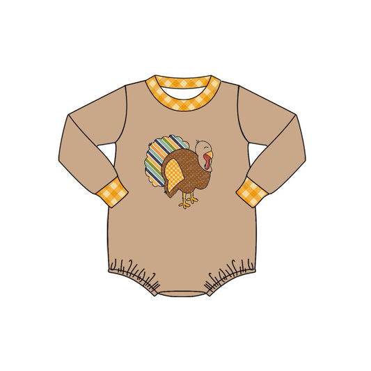 LR1272 Boy Turkey Cute Toddler Long sleeve cute baby long sleeve kid rompers