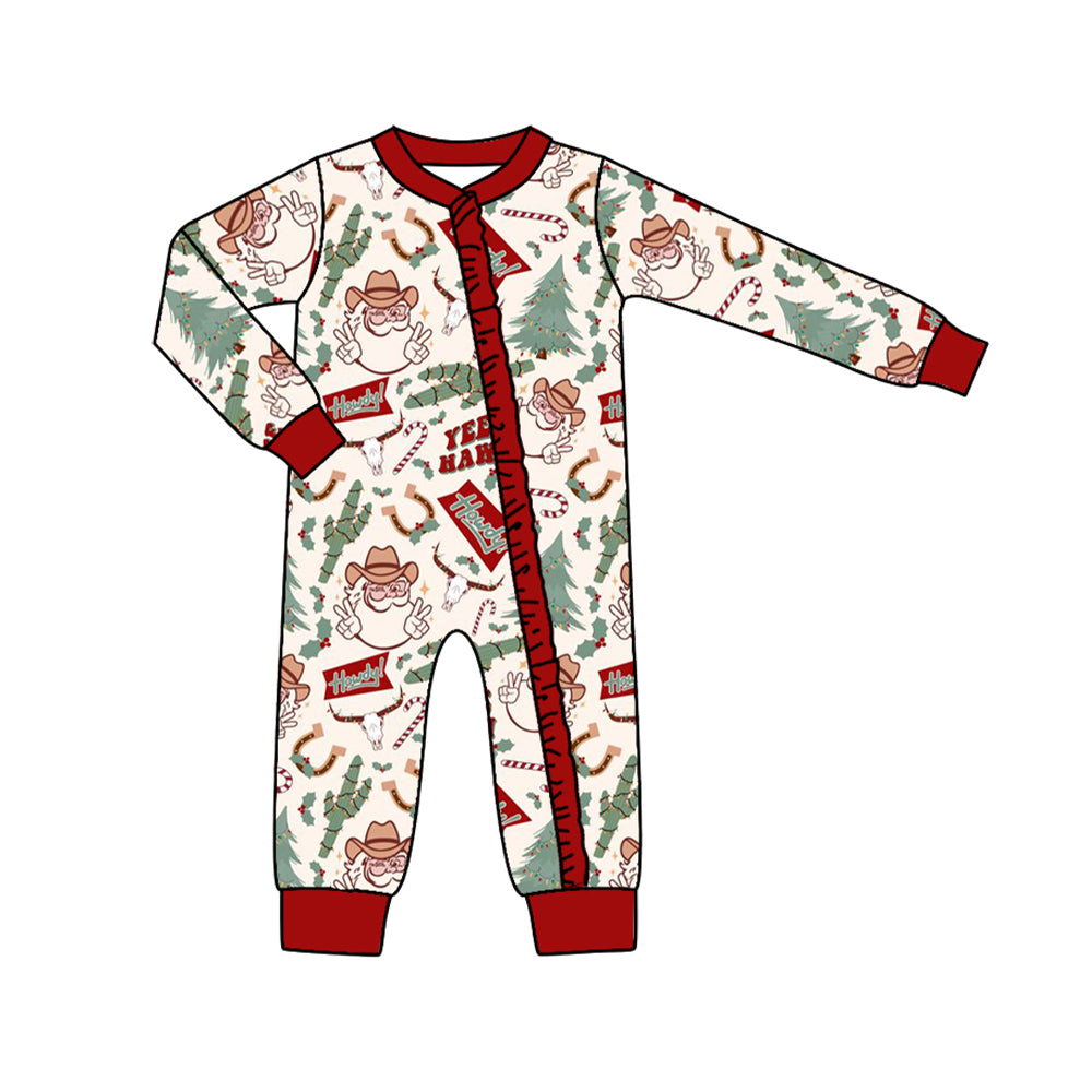 LR1277 Red Cute Toddler Long sleeve cute baby long sleeve kid rompers