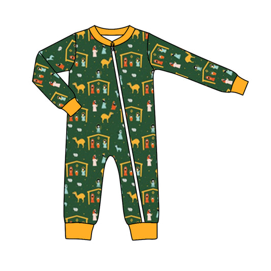 LR1376 Boy Christmas Boy Toddler Long sleeve cute baby kid rompers