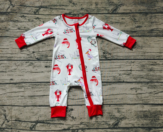 LR1399 Red Cute Baby Toddler Long sleeve cute baby kid rompers