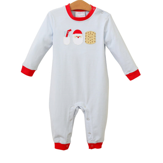 LR1403 Santa Long sleeve cute baby kid rompers