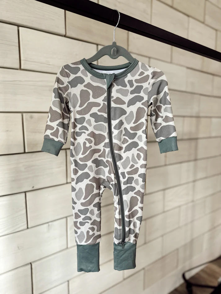 LR1461 Camo Cute Boy Baby Toddler Long sleeve cute baby kid rompers