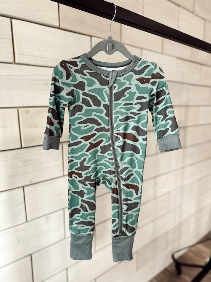 LR1462 Camo Cute Boy Baby Toddler Long sleeve cute baby kid rompers