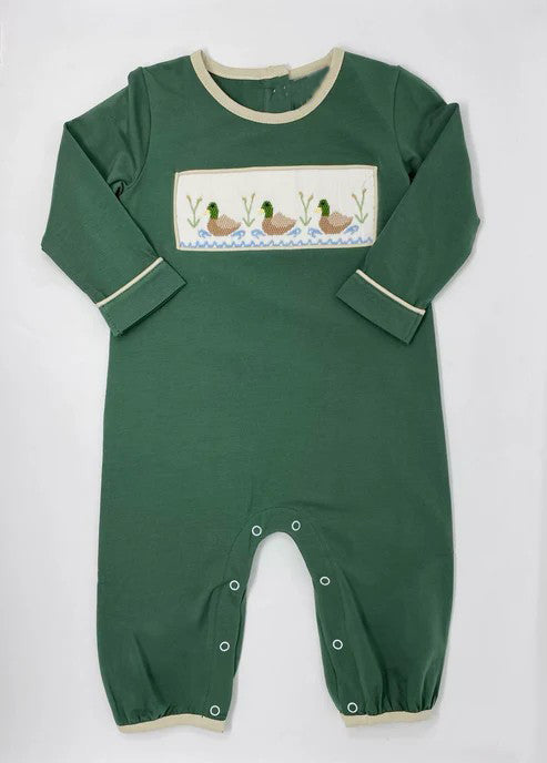 LR1465 Duck Cute Boy Baby Toddler Long sleeve cute baby kid rompers