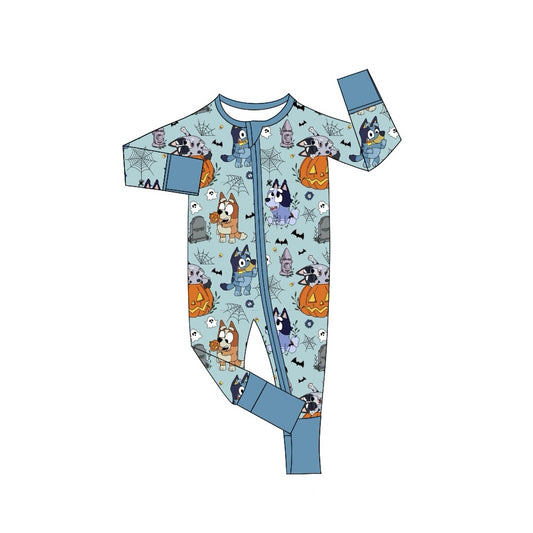 LR1482 Dog Cute Boy Baby Toddler Long sleeve cute baby kid rompers