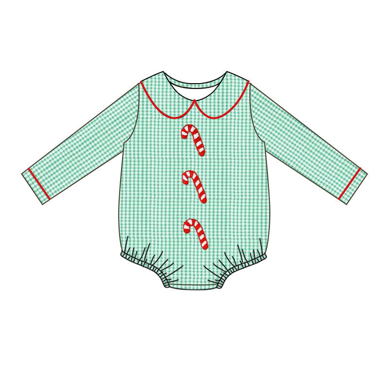 LR1519 Green Cute Baby Toddler Long sleeve cute baby kid rompers