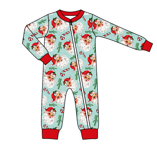 LR1535 Santa Cute Baby Toddler Long sleeve cute baby kid rompers