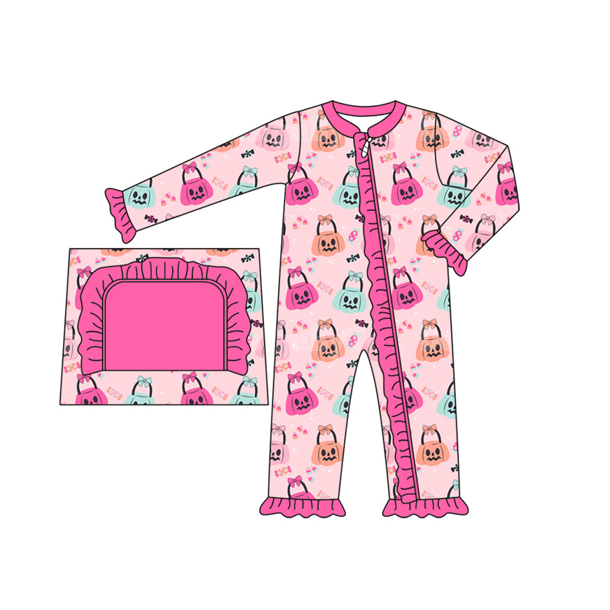 LR1540 Pink Cute Baby Toddler Long sleeve cute baby kid rompers