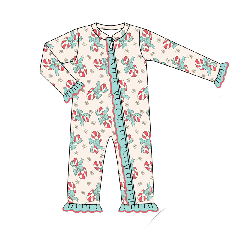 LR1558 Blue Cute Baby Toddler Long sleeve cute baby kid rompers