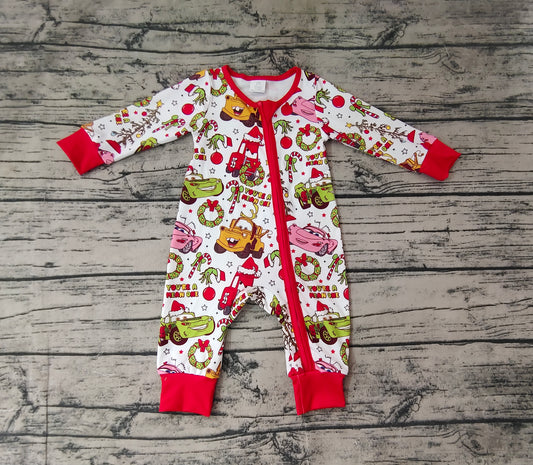 LR1559 Red Boy Baby Toddler Long sleeve cute baby kid rompers