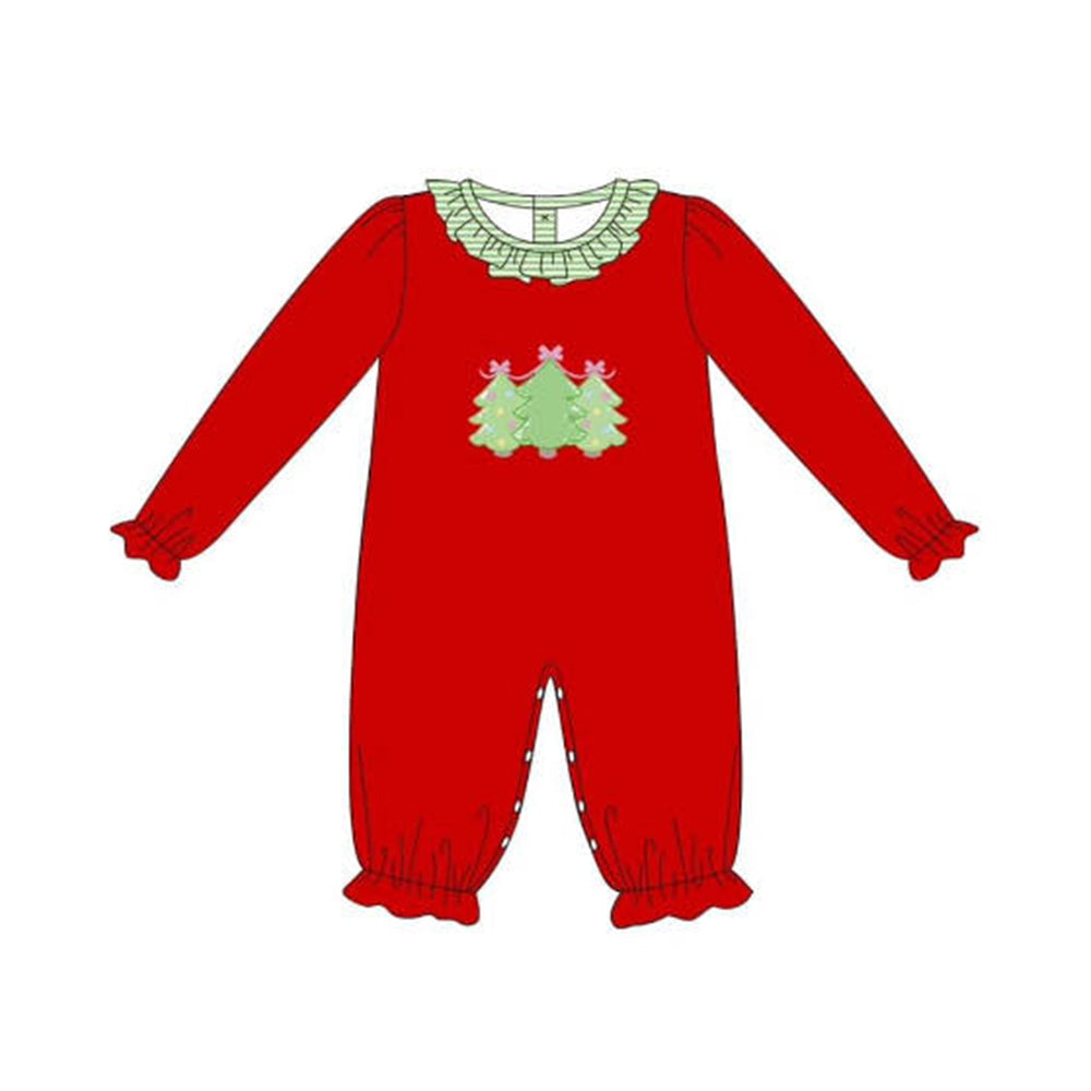 LR1560 Red Cute Baby Toddler Long sleeve cute baby kid rompers