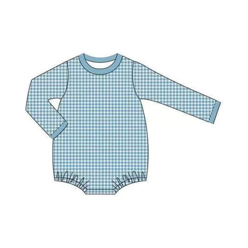 LR1563 Blue Cute Baby Toddler Long sleeve cute baby kid rompers