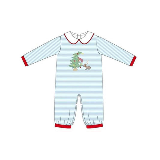 LR1564 Christmas Cute Baby Toddler Long sleeve cute baby kid rompers