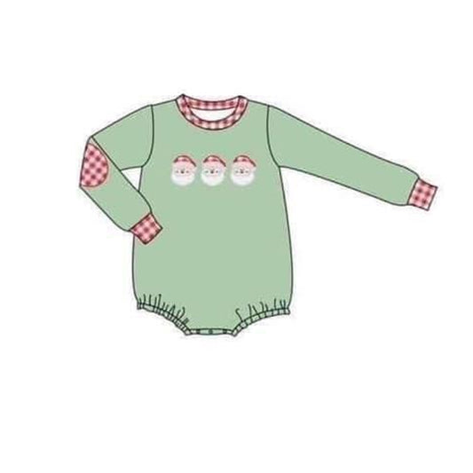 LR1566 Santa Cute Baby Toddler Long sleeve cute baby kid rompers