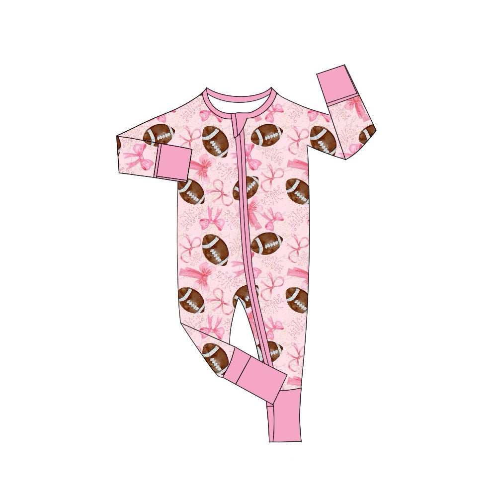 LR1595 Pink Cute Baby Toddler Long sleeve baby kid rompers