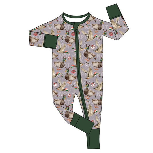 LR1605 Duck Cute Baby Toddler Long sleeve cute baby kid rompers