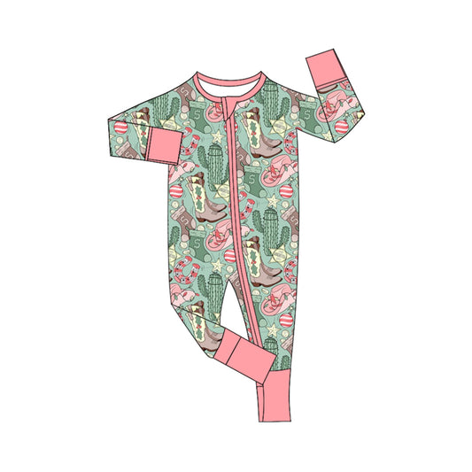 LR1609 Pink Cute Baby Toddler Long sleeve cute baby kid rompers