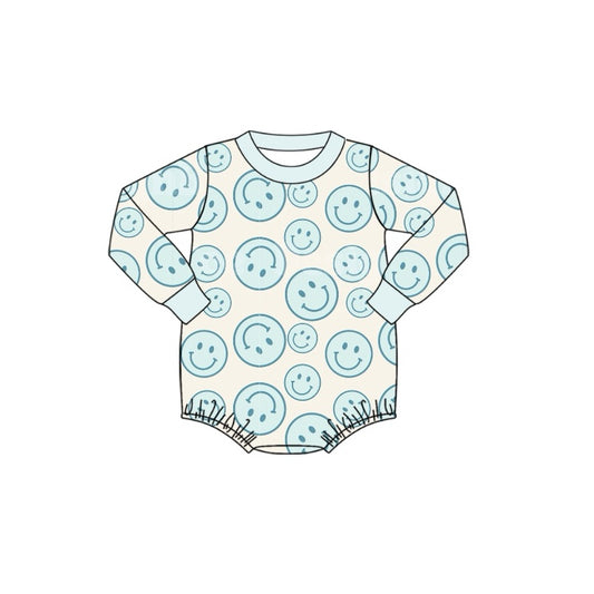 LR1619 Blue Cute Baby Toddler Long sleeve cute baby kid rompers