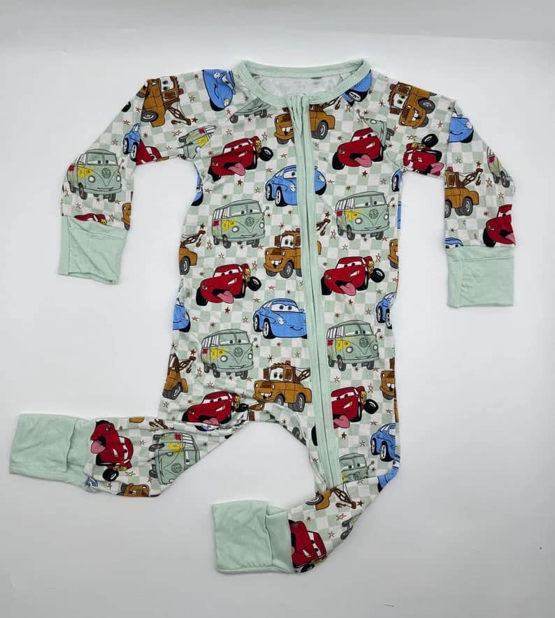 LR1621 Car Cute Baby Toddler Long sleeve cute baby kid rompers