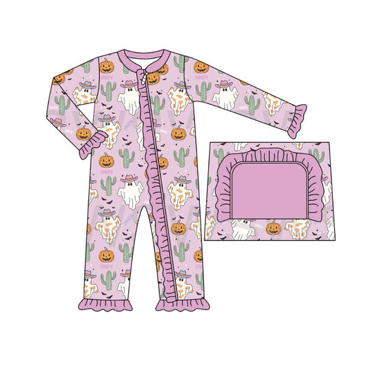 LR1673 Purple Cute Baby Toddler Long sleeve cute baby kid romper