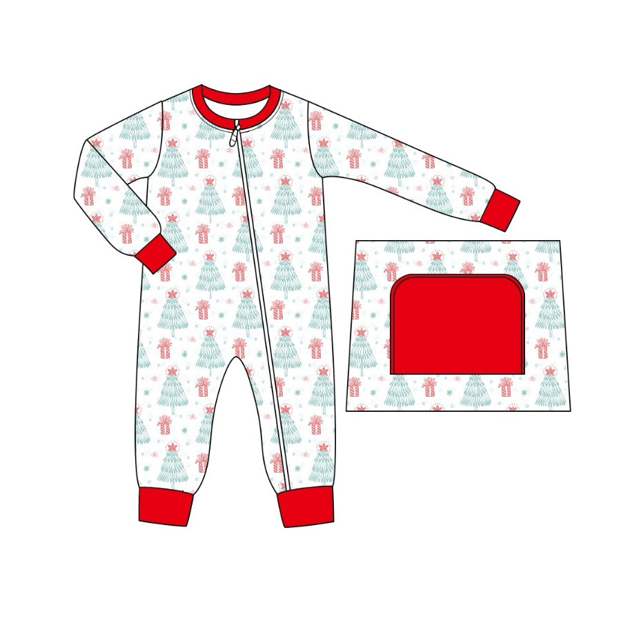 LR1676 Red Christmas Cute Baby Toddler Long sleeve cute baby kid romper