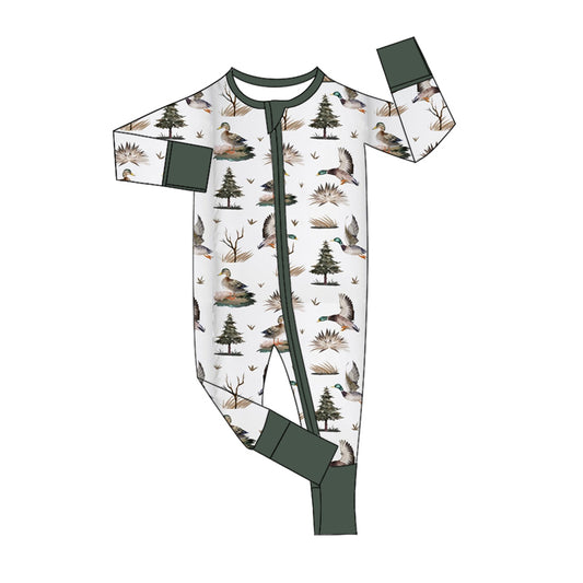 LR1687 Duck Cute Baby Toddler Long sleeve cute baby kid romper