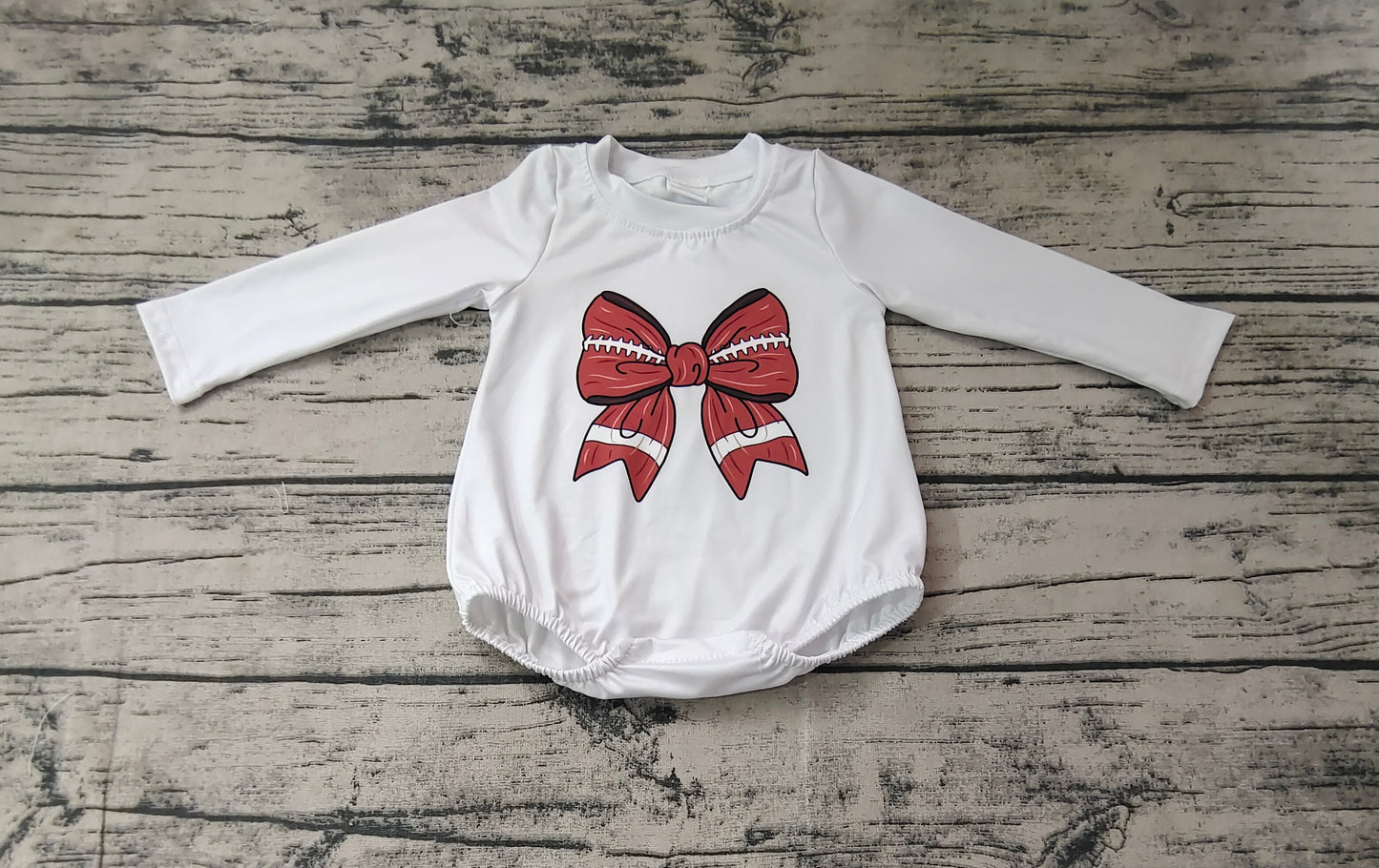 LR1717 Red Bow Girls Baby Toddler Long sleeve cute baby kid rompers