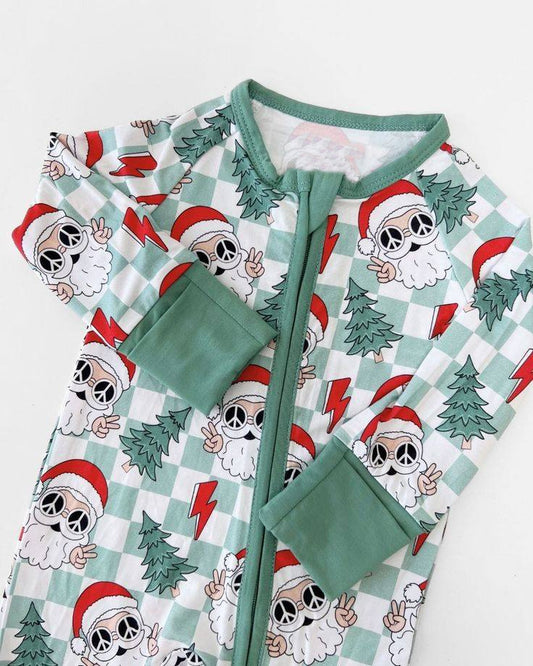 LR1795 Santa Girls Baby Toddler Long sleeve cute baby kid romper