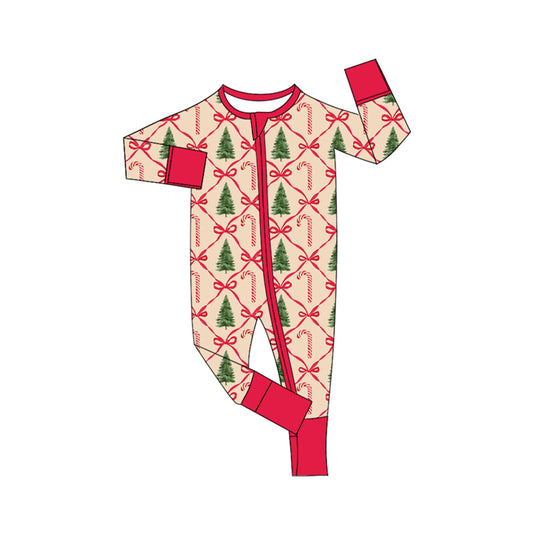 LR1872 Red Bow Baby Toddler Long sleeve baby kid rompers