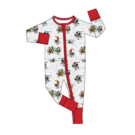 LR1874 Duck Baby Toddler Long sleeve baby kid rompers