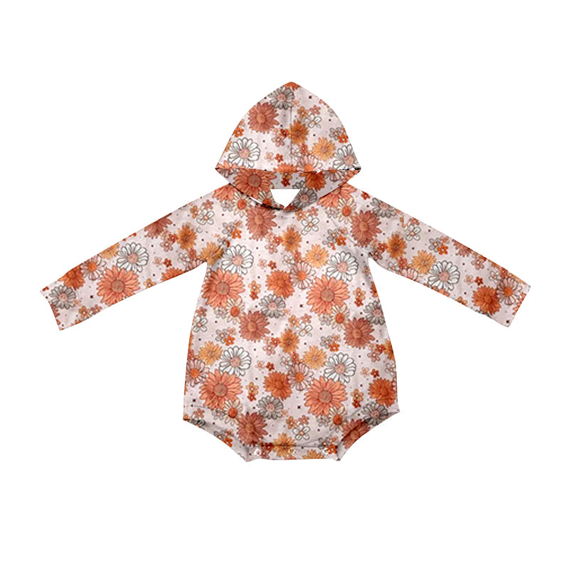 LR1883 Flower Cute Baby Toddler Long sleeve baby kid rompers