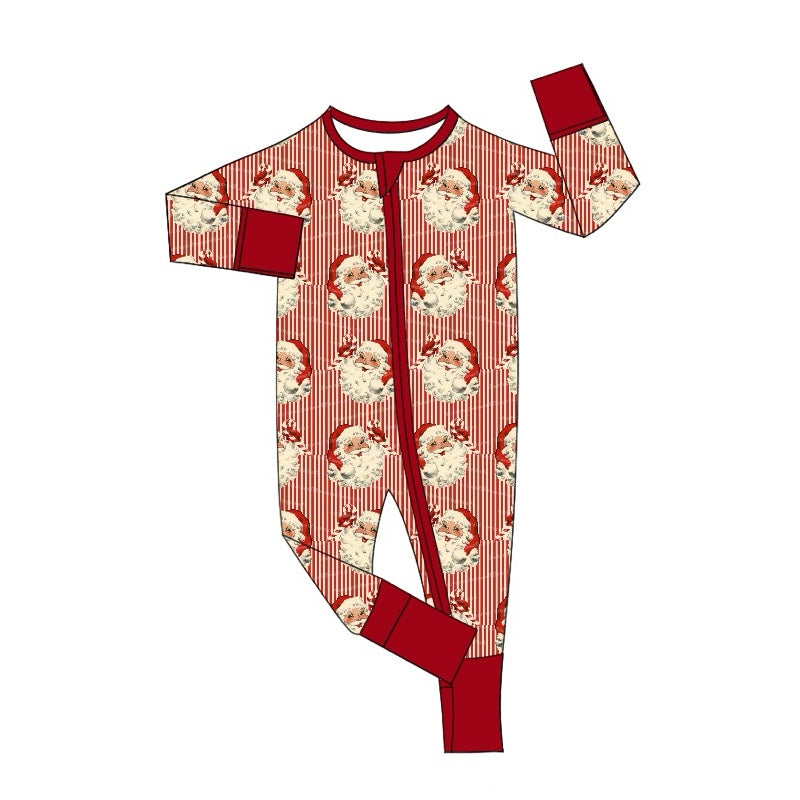 LR1891 Santa Cute Baby Toddler Long sleeve baby kid rompers