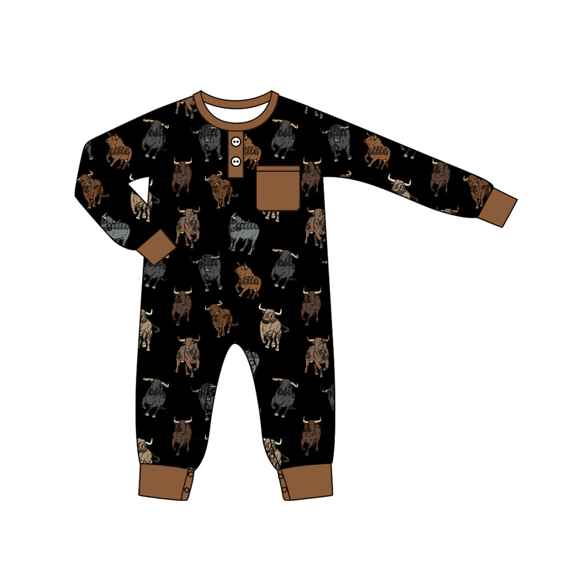 LR1902 Black Cute Baby Toddler Long sleeve baby kid rompers