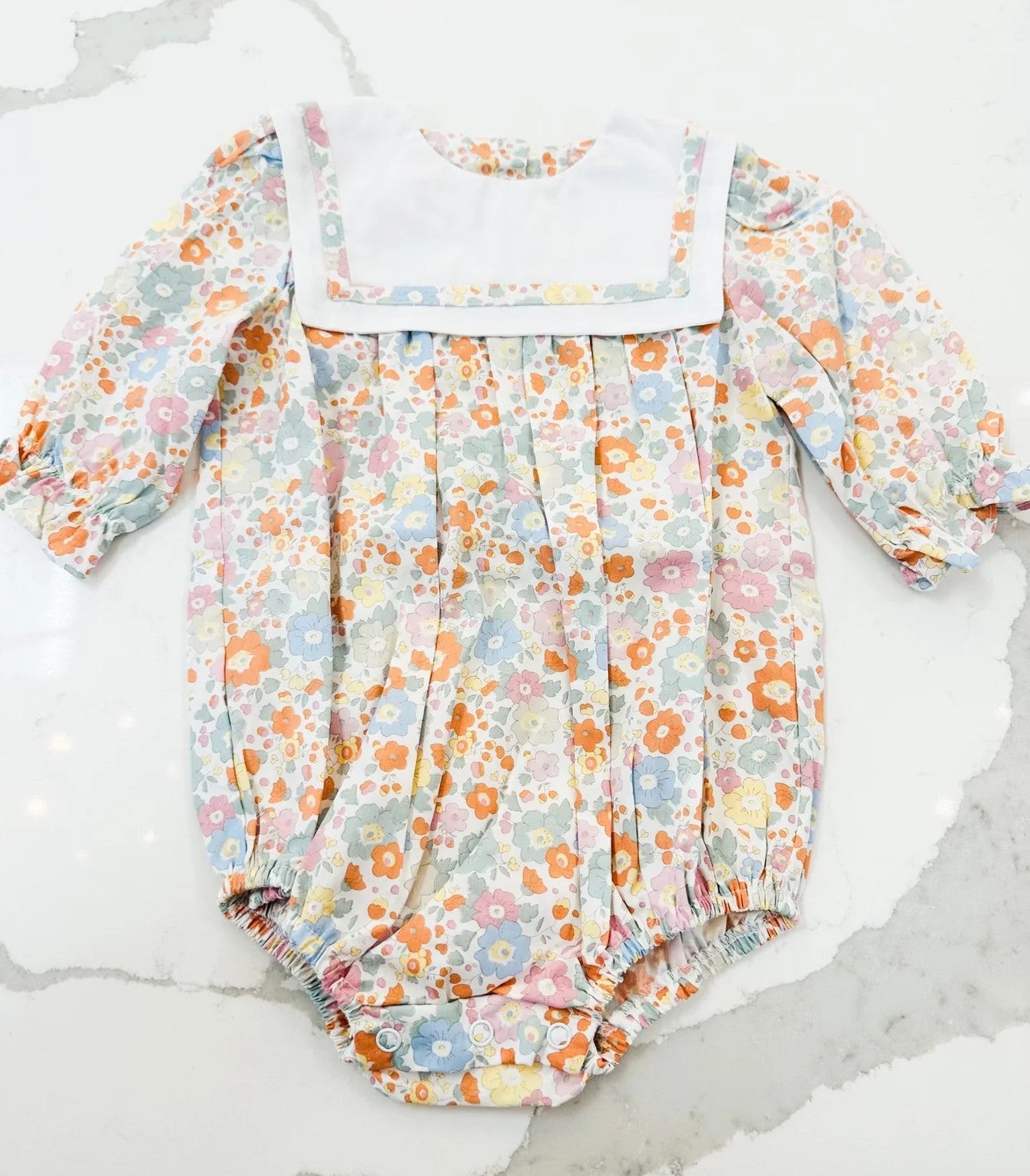 LR1926 Floral Cute Baby Toddler Long sleeve baby kid rompers