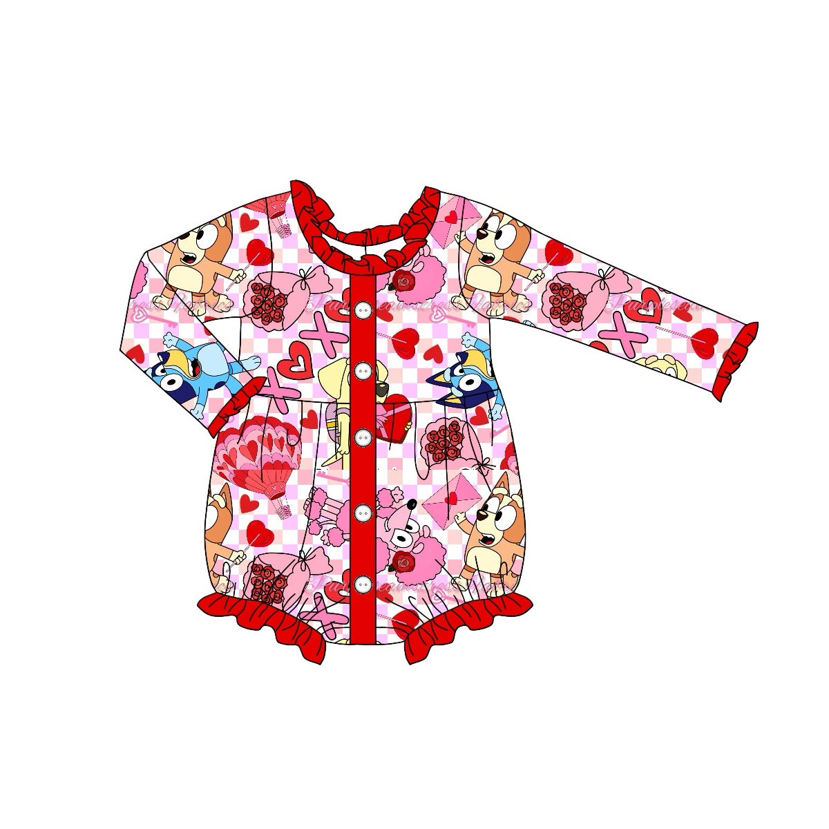 LR1955 Dog Cute Baby Toddler Long sleeve infant baby kid rompers