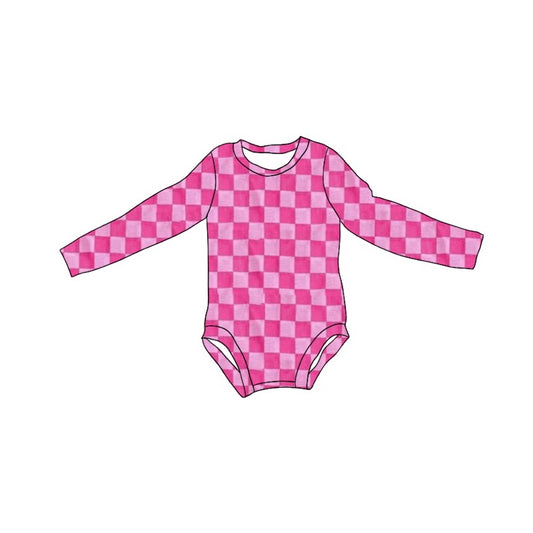 LR2120 Pink Cute Baby Toddler Long sleeve baby kid rompers