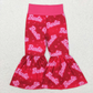RTS NO MOQ Sibling Baby Girls Trousers Doll Flare Bell Bottom Pants