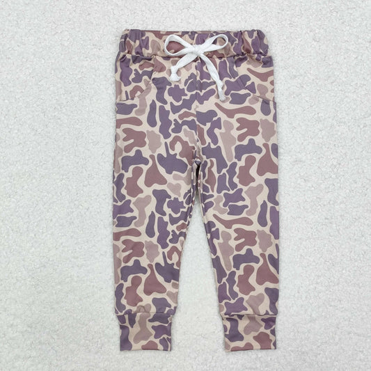 USA Shop Baby Boys Brown Camo Hunting Pockets Pants Bottom RTS