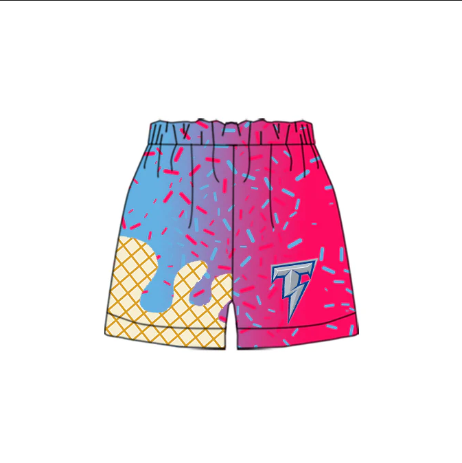 4.22 Preorder(moq 5) Baby Boys Team Pink Blue T Sports Shorts