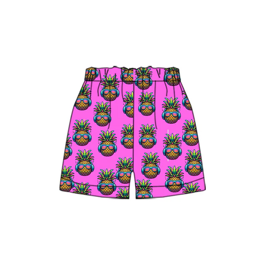 4.22 Preorder(moq 5) Baby Boys Team Pineapple Sports Shorts