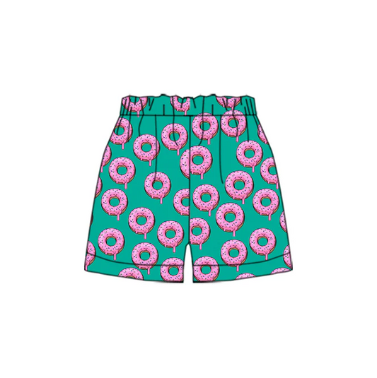 4.22 Preorder(moq 5) Baby Boys Team Green Donuts Sports Shorts